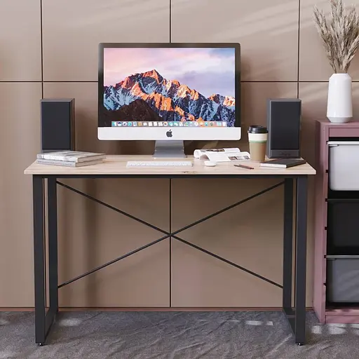 Стіл письмовий Дейв Ferrum-decor 750x1000x600 Чорний метал ДСП Дуб Сан-Марино 32 мм (FRD-106470)