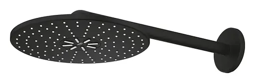 Верхний душ с душевым кронштейном 430 мм, 2 режима струи Grohe Rainshower 310 SmartActive 22123KF0, Черный матовый - фото 3