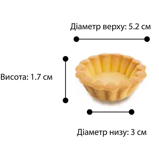 Форма алюмінієва для випікання маленьких кошиків та тарталеток (7 кошиків), Ласунка 81913 - фото 3
