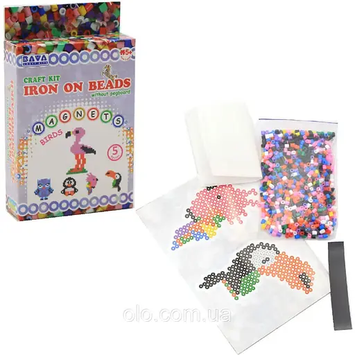 Набор д/творчества "Магниты из термомозаики без планшета "Птицы" TM-015 - фото 2