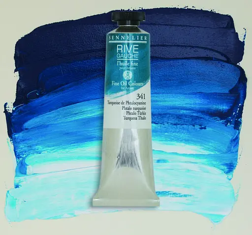 Масляная краска Rive gauche 40 мл, Бирюзовый (Turquoise) - фото 2