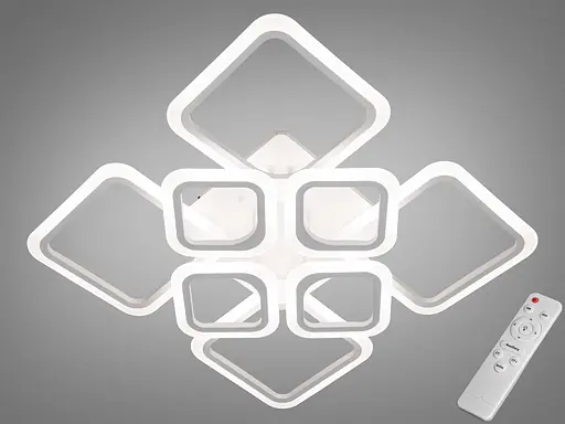 Светодиодная люстра смарт светильник с ИК пультом и димером, 105W - фото 1