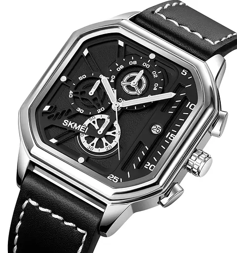 Наручний годинник чоловічий 1963SI Silver Skmei acs0030459 - фото 2