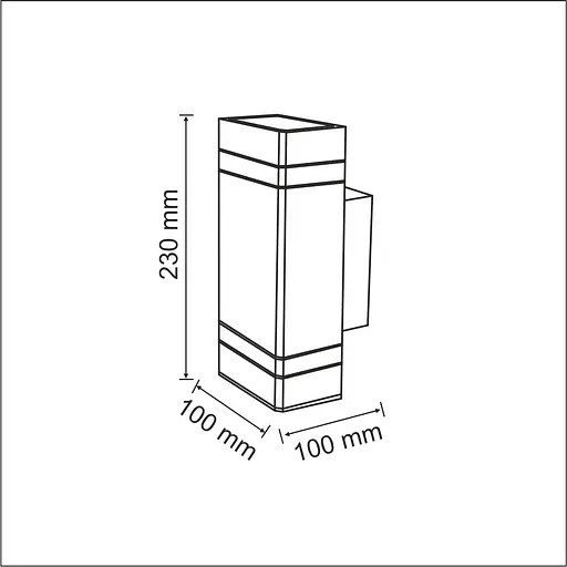Вуличний світильник Goldlux 307866 Gilbert GU10 2x10W IP44 BK - фото 5