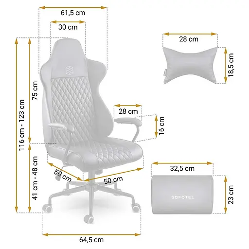 Офисное кресло Sofotel Werona 2581 Black - фото 5