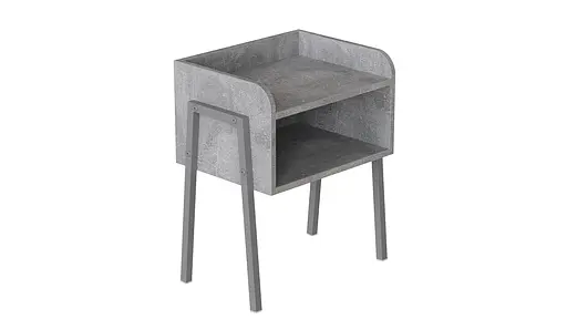 Тумба модульна Ferrum-decor Джузі 540x450x320 метал Сірий ДСП Бетон 16 мм (FRD-102988) - фото 4