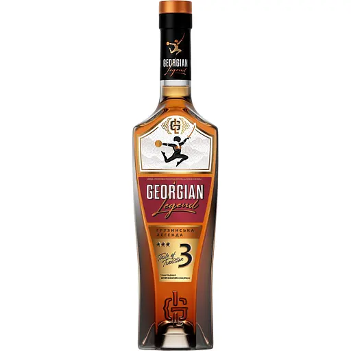 Бренди Georgian Legend 3 звезды, 40%, 0,5 л - фото 1