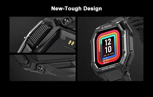 Тактические умные часы Kospet Rock противоударные, водонепроницаемые (Черный) - фото 5