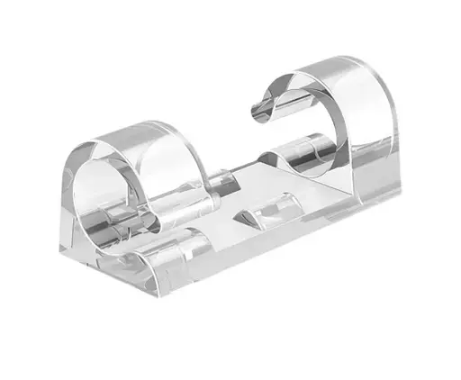 Клипса кабельная Ø6-8 мм Polax самоклеящаяся 33х13 мм, 20 шт (37-174)