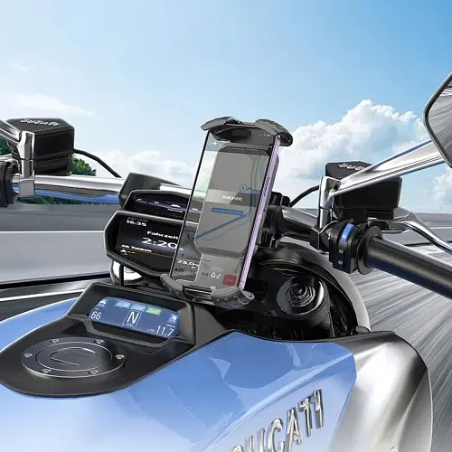 Вело/мото держатель Borofone BH105 Crown bicycle motorcycle universal holder черный - фото 5