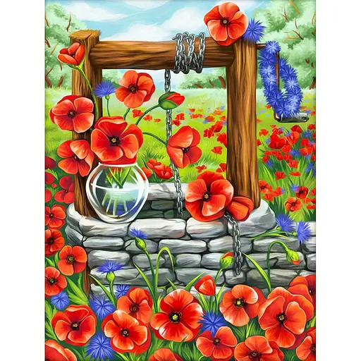 Алмазная мозаика Strateg ПРЕМИУМ Источник вдохновения размером 30х40 см (HEG87082) - фото 1