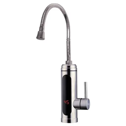 Водонагреватель Zerix ELW34-EFP 3 kW проточный с рефлекторным изливом неравеющая сталь УЗО ZX4936 - фото 1