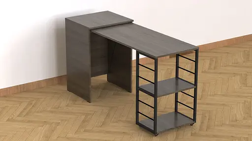 Стіл-тумба трансформер Смарт 2/1 Ferrum-decor 750x1450x500 Чорний метал ДСП Дуб Сонома Трюфель 16 мм (FRD-105099) - фото 10