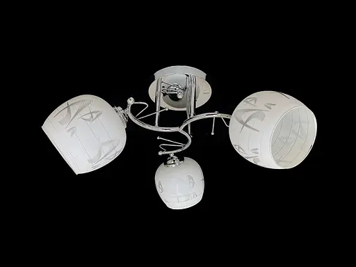 Люстра на три плафона 9509F/3 хром