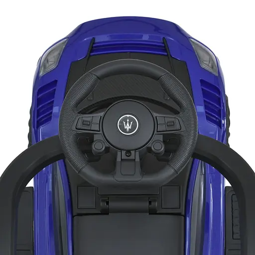 Детская каталка-толокар 2 в 1 M 5106-4 синий, с родителькой ручкой - фото 2