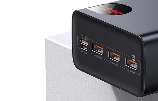 АКБ зовнішній - Умб Baseus Adaman Digital Display 400000 mAh 22.5 W Black (PPAD020001) - фото 3