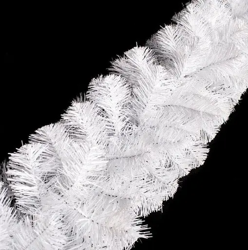 Гирлянда из ПВХ хвои Лесная 2.5 м (Белая) - фото 3