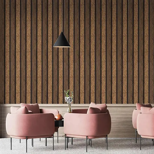 Рейка декоративная Wall Sticker PS 2900х120х12 мм Коричневый с золотыми прожилками SW-00001749 - фото 6