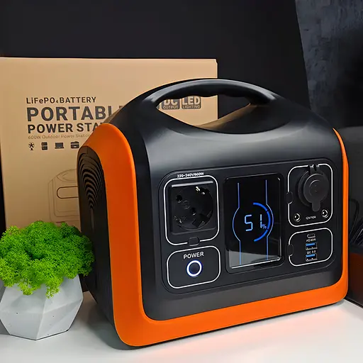 Набор портативная зарядная станция 600W с солнечной панелью OUPES 100W - фото 5