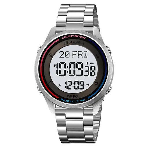 Skmei 2412SSI Silver Steel