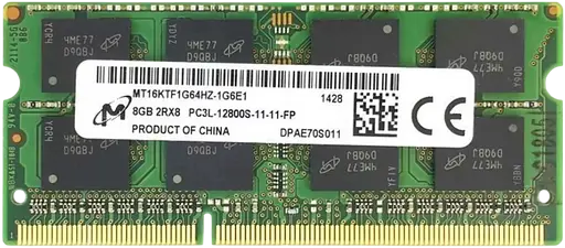 Оперативна пам'ять Micron 8GB SODIMM DDR3 1600MHz (MT16KTF1G64HZ-1G6N1)
