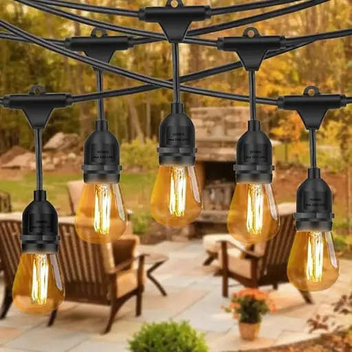 Гирлянда светодиодная OldBro для сада и террасы с теплым светом - фото 5