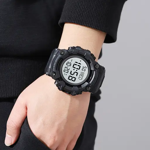 Наручний годинник чоловічий 1968 Black Skmei acs0030454 - фото 3