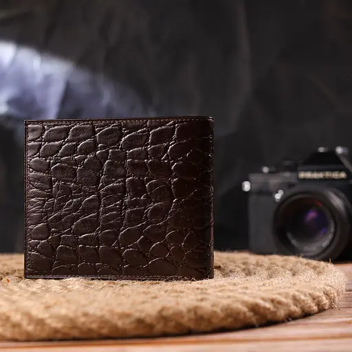 Мужской кожаный кошелек Canpellini 11.5х9.8х1 см acs0025036 - фото 7