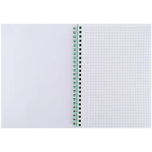 Блокнот Axent Aqua field OS на спирали А5 в клетку 80 листов (8471-8-A-OS) - фото 2
