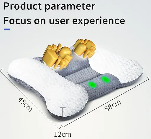 Массажер для шеи А-3 Массажная подушка (Серая) - фото 4