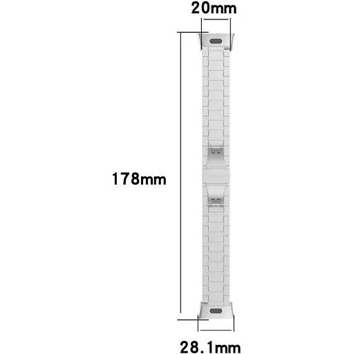 Ремешок DK Metal Link Steel Watch Band для Xiaomi Redmi Watch 3 (black) - фото 5