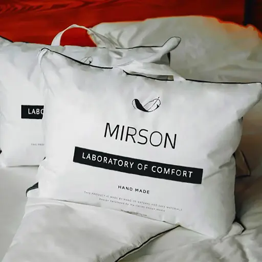 Подушка пуховая MirSon Raffaello White 201 средняя 40х60 см (2200000060495) - фото 12