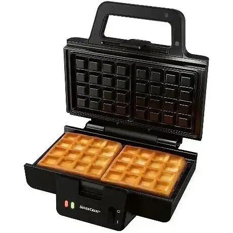 Вафельниця Silver Crest SW 900 A1 XXL, 900 Вт, для 2 бельгійських вафель, антипригарне покриття ILAG Select SP-300, без BPA - фото 3
