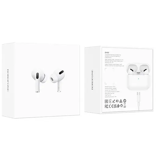 Бездротові TWS навушники Borofone BW80 White - фото 6