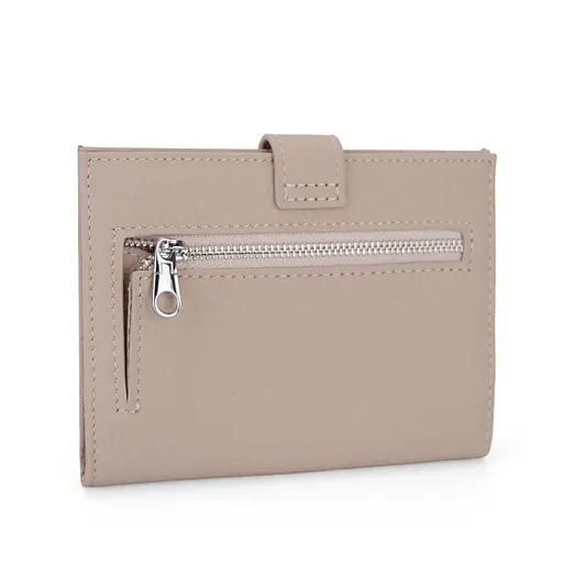 Обложка на паспорт 3459 кожаная с карманом для денег розовая - фото 3