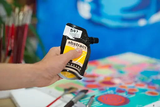 Акрилова фарба Sennelier Abstract, 120 мл, Кадмій жовтий середній відтінок (Cad Yellow Medium Hue) - фото 4