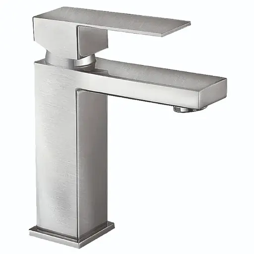 Змішувач для умивальника Mixxus KUB-001-Heavy MI6347 Нержавіюча сталь - фото 1