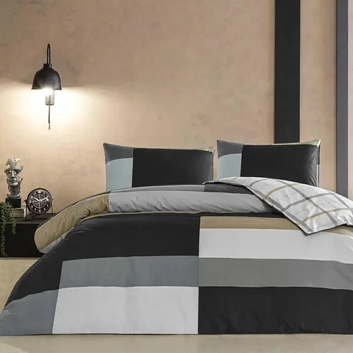 Постельное белье Nexie Antracite Ранфорс / простыня на резинке Tac pbe0051198 - фото 1