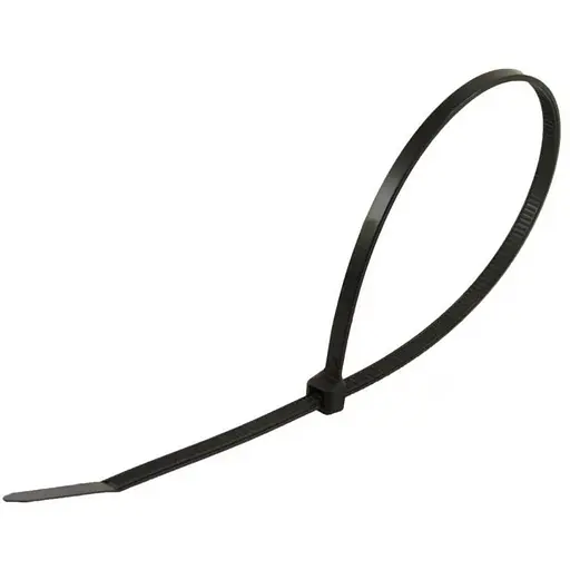 Стяжки для кабелю, 100 мм х 2.5 мм, 100 шт, чорні, Takel - фото 1