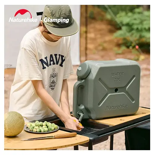 Канистра для хранения воды Naturehike CNH22CJ018 20л (Зеленый) - фото 7