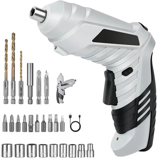 Бездротова електрична викрутка Flintronic, комплект електричних викруток з максимальним моментом, що крутить, 3,5 Н·м