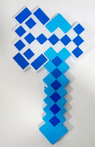 Зброя MW2224 сокира MC світло, звук 37 см у пакеті (6922049022246) Блакитний - фото 1