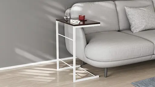 Столик Террі Ferrum-decor 650x440x330 Білий метал ДСП Венге Магія 16 мм (FRD-105314)