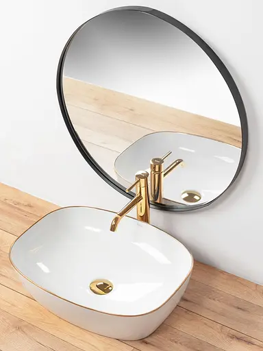 Умивальник Rea Sol накладний білий REA-U8605, Білий - фото 2