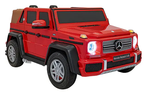 Детский электромобиль Mercedes Benz Maybach G650, с регулировкой сидений, красный - фото 3