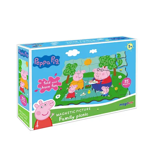 Магнитный пазл Свинка Пеппа Пикник Magdum МЕ 5031-08