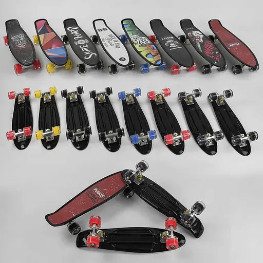 Скейт пенни борд Best Board, PU колеса, светящиеся, диаметр 6 см, S-00635 (в ассортименте) - фото 2