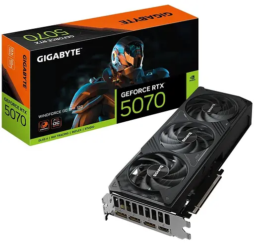 Видеокарта Gigabyte RTX 5070 12GB WINDFORCE OC SFF (GV-N5070WF3OC-12GD) (GDDR7, 192 bit, PCI-E v5.0) - фото 10