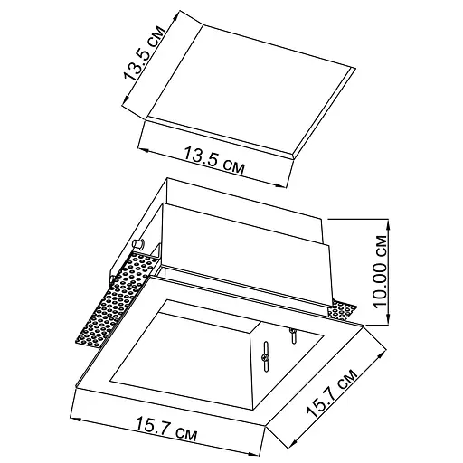 Врізний точковий світильник Imperium Light Hubble 327116.05.05 - фото 2