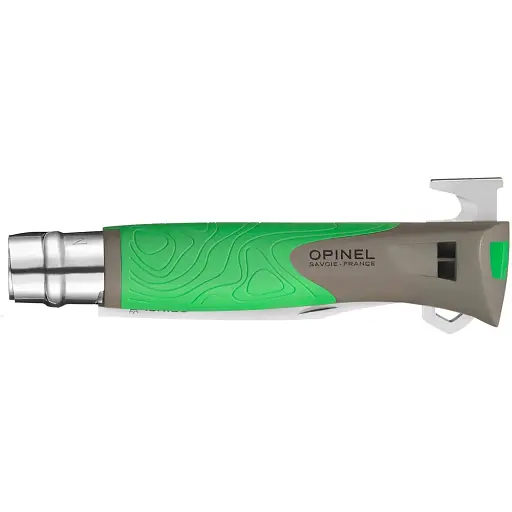 Нож Opinel №12 VRI Inox Explore Tick Remover Green - фото 2